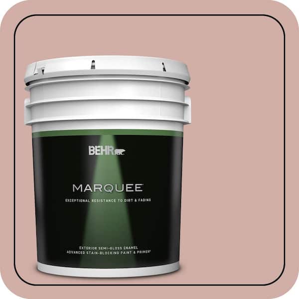 BEHR MARQUEE 5 gal. #190E-3 Velveteen Crush Semi-Gloss Enamel Exterior Paint & Primer