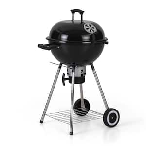 18 in. Kettle Charcoal Grill in Black
