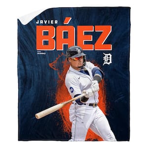MLB Tigers Javier Baez Silk Touch Sherpa Multicolor Throw