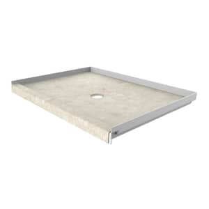 34 in. x 48 in. Single Threshold Shower Base with Center Drain in Calabria