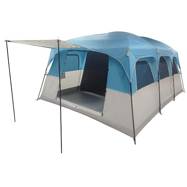 Wakeman Outdoors 12 Man Large Camping Tent, Blue 75-CMP1203