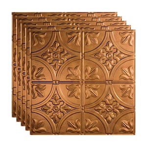 Traditional #2 2 ft. x 2 ft. Antique Bronze Lay-In Vinyl Ceiling Tile ( 20 sq.ft. )