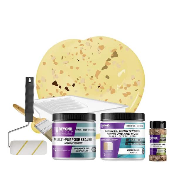BEYOND PAINT Buttercream Countertop Kit with Autumn Flecks