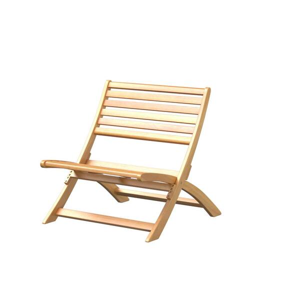 Patio Sense Verso Folding Wood Outdoor Lounge Chair