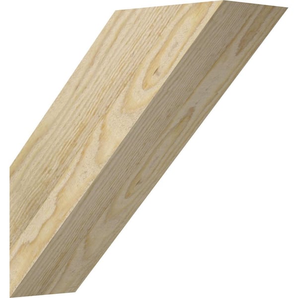 Ekena Millwork 4 in. W x 12 in. D x 12 in. H Traditional Rough Sawn Knee Brace, Douglas Fir