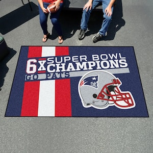 New England Patriots Dynasty Blue 5 ft. x 8 ft. Ulti-Mat Area Rug