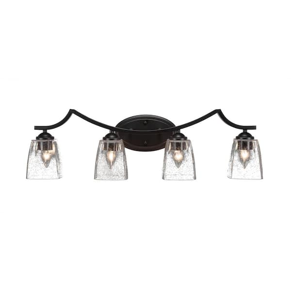 Unbranded Cleveland 8.5 in. 1-Light Matte Black Vanity Light