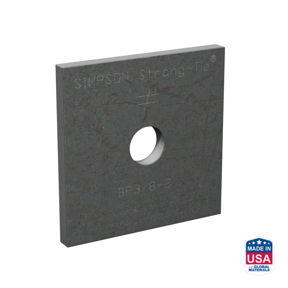 BP 2 in. x 2 in. Bearing Plate with 3/8 in. Bolt Dia. price history on PriceWatchPro