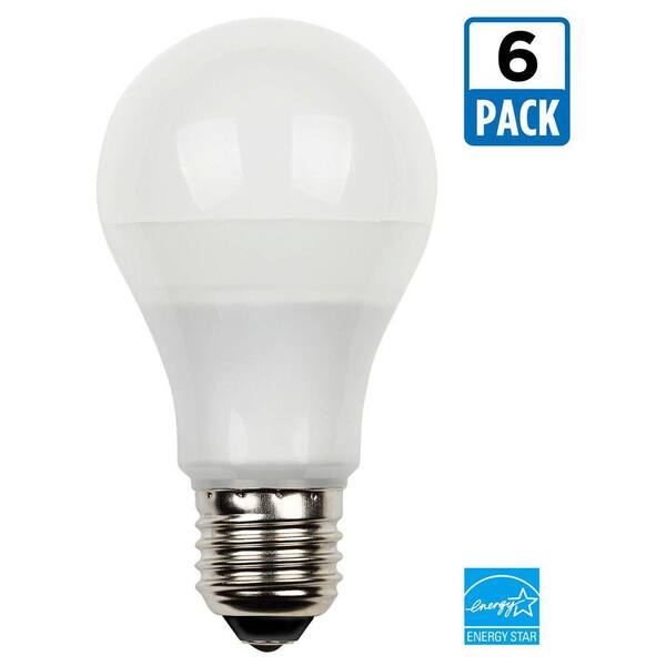Westinghouse 60W Equivalent Warm White (2,700K) A19 Medium Base Dimmable LED Energy Star Light Bulb (6-Pack)