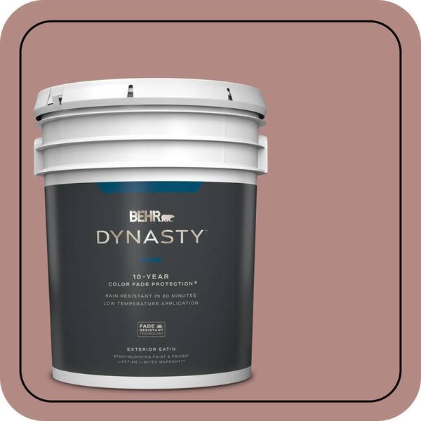 BEHR DYNASTY 5 gal. #190F-4 Warm Comfort Satin Enamel Exterior Stain-Blocking Paint & Primer
