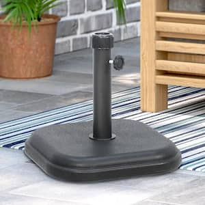 24 lb. Square Patio Umbrella Base in Black