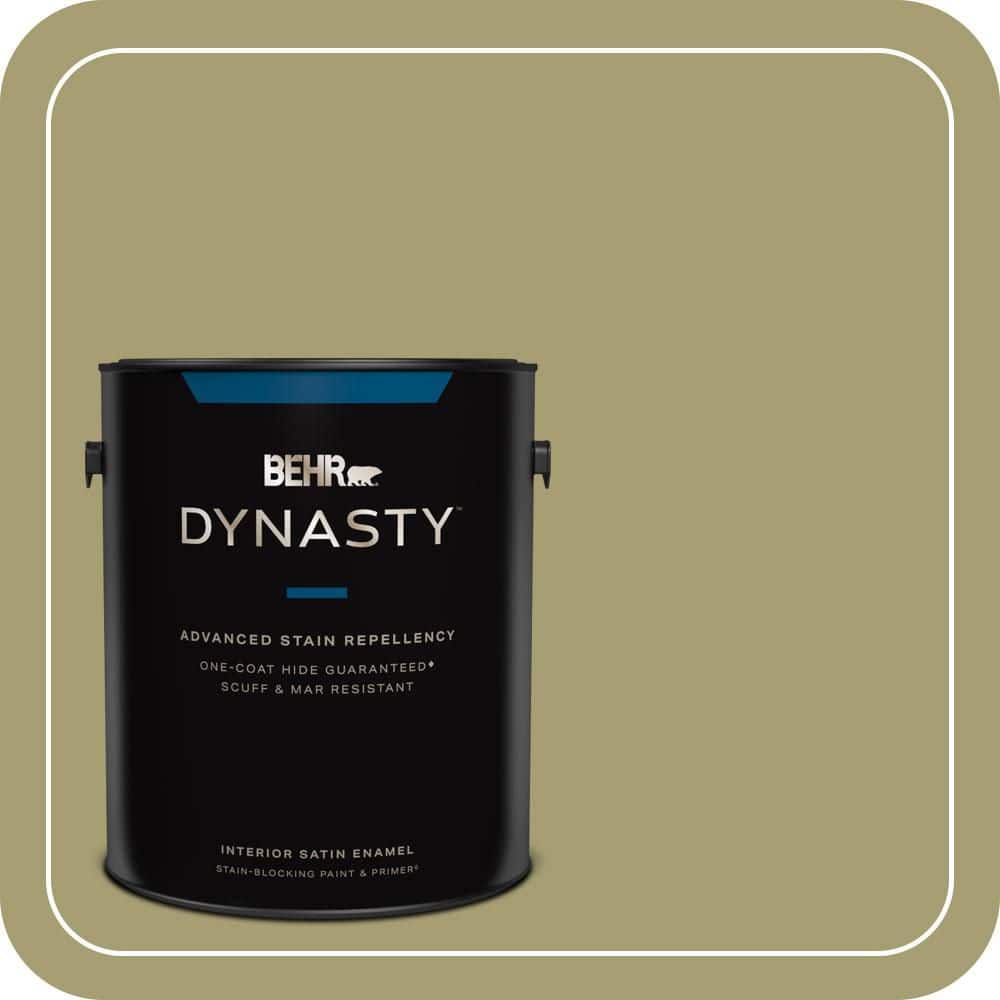 1 gal. #PPU9-04 Fresh Olive Satin Enamel Interior Stain-Blocking Paint & Primer price history on PriceWatchPro