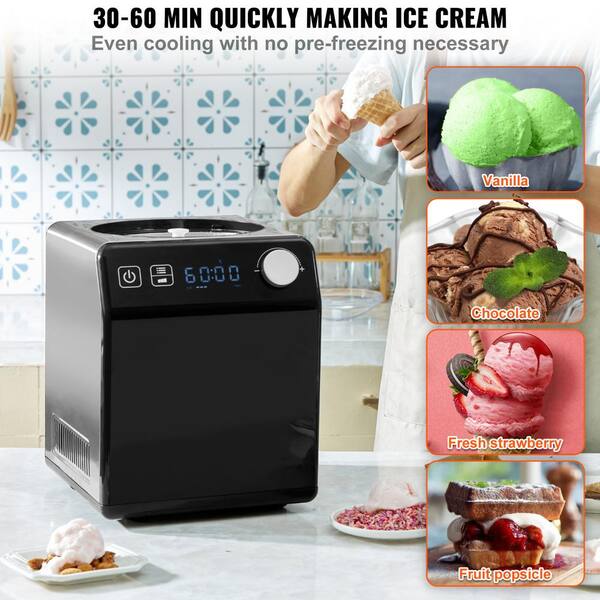 VEVOR Upright Automatic Ice Cream Maker with Built-in