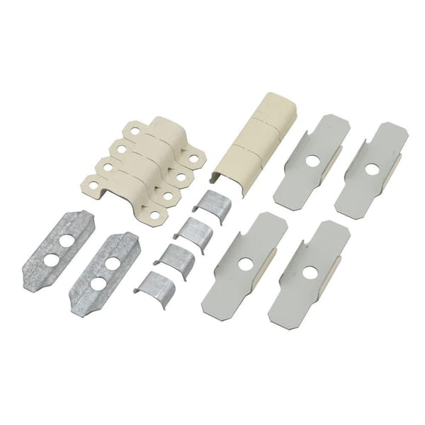 Legrand Wiremold 500 Series Metal Surface Raceway Accessory Set, Ivory