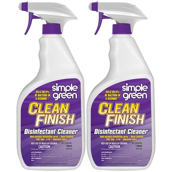Simple Green 32 oz. Clean Finish Disinfectant Cleaner (Case of 2)