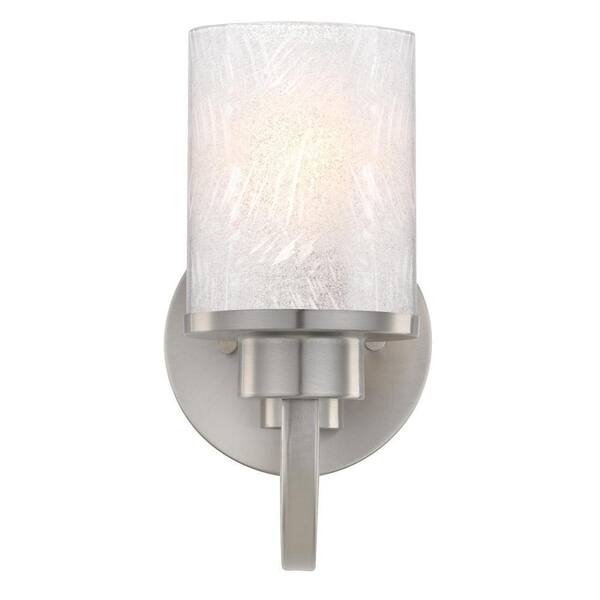 Westinghouse - Ramsgate 1-Light Brushed Nickel Wall Mount Sconce