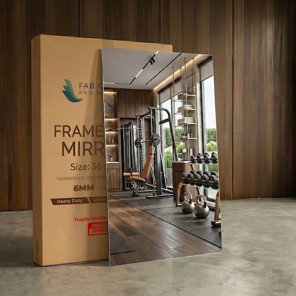 Fab Glass and Mirror Extra-Large 48 in. W x 84 in. H Gym Mirror 1