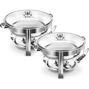 4 qt. Stainless Steel Chafing Dish Complete Set of 2