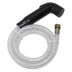 Sidespray and Hose for Kitchen Faucet, Black