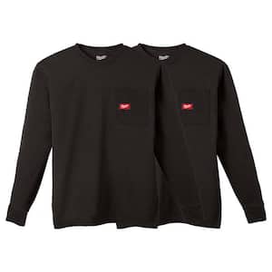 【18％OFF】 Milwaukee Men's 2X-Large Black Heavy-Duty Cotton/Polyester トップス