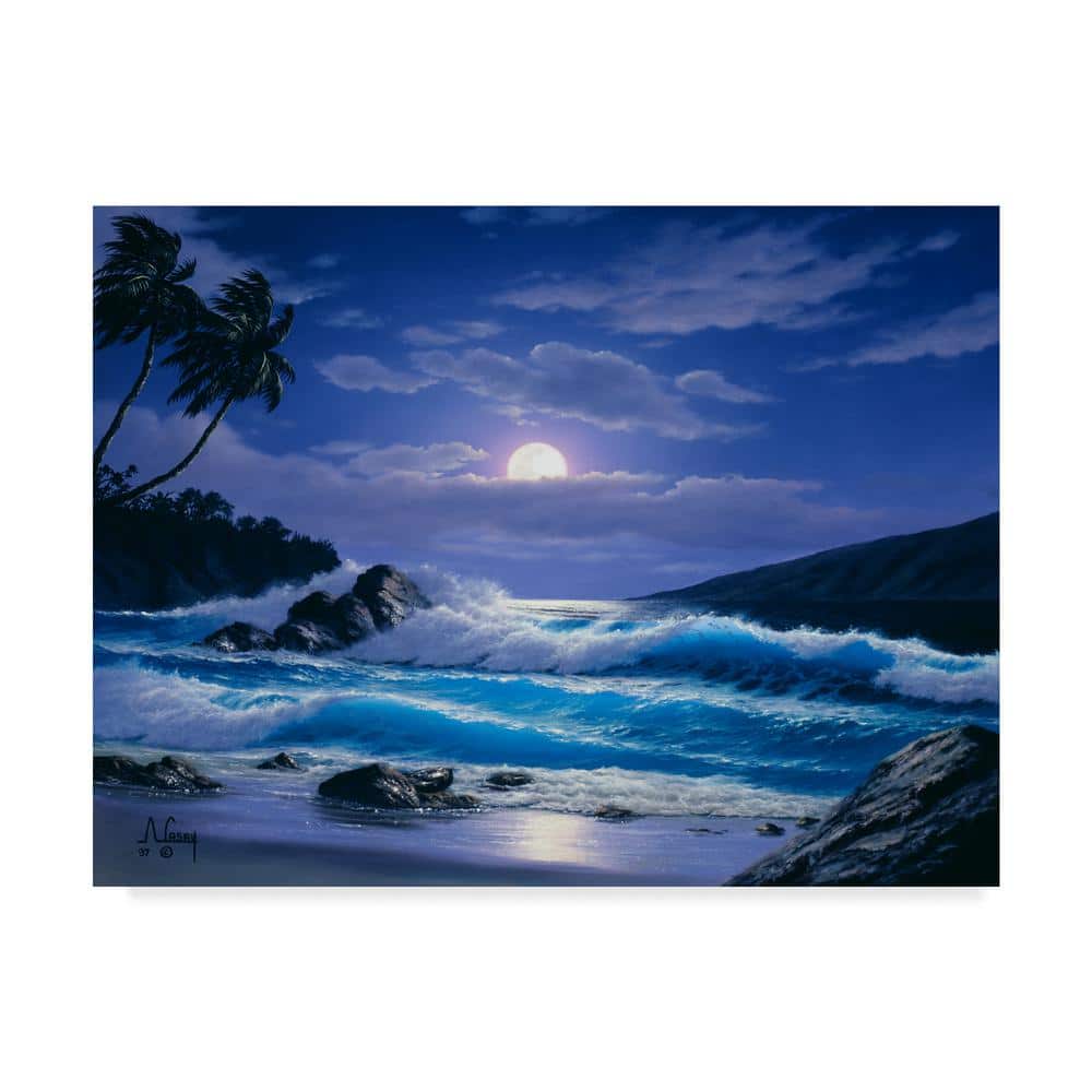 Trademark Fine Art Anthony Casay Coastal Scene 5 Canvas Unframed