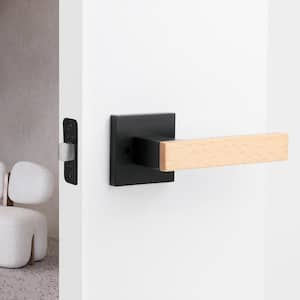 Summit Matte Black Passage Hall/Closet Modern Door Handle (Right Hand)