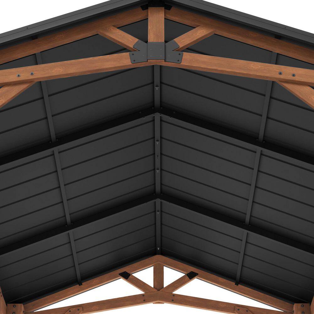 Norwood 12x10 Cedar and Steel Outdoor Gazebo