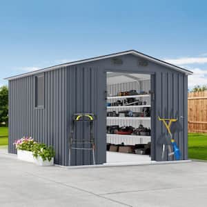 10 x 10 ft. Outdoor Storage Shed, Large Metal Tool Sheds w
