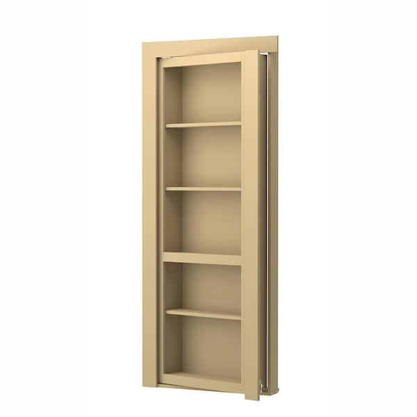 The Murphy Door 28 in. x 80 in. Flush Mount Unassembled Paint Grade MDF Unfinished Universal Solid Core Interior Bookcase Door
