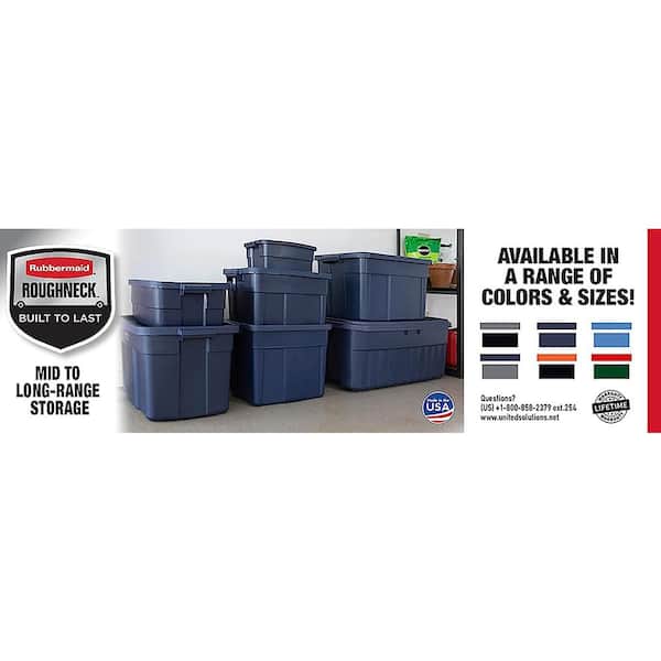 Roughneck Storage Container, Dark Indigo Metallic, 50-Gallons