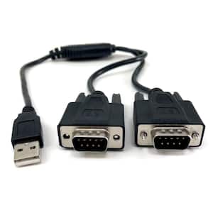 USB to Dual Serial DB9 Adapter Windows 10/Win 8/7/XP/Vista/Mac