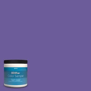 BEHR PREMIUM PLUS 8 oz. #P570-7 Proper Purple Satin Enamel  Interior/Exterior Paint & Primer Color Sample B370316 - The Home Depot