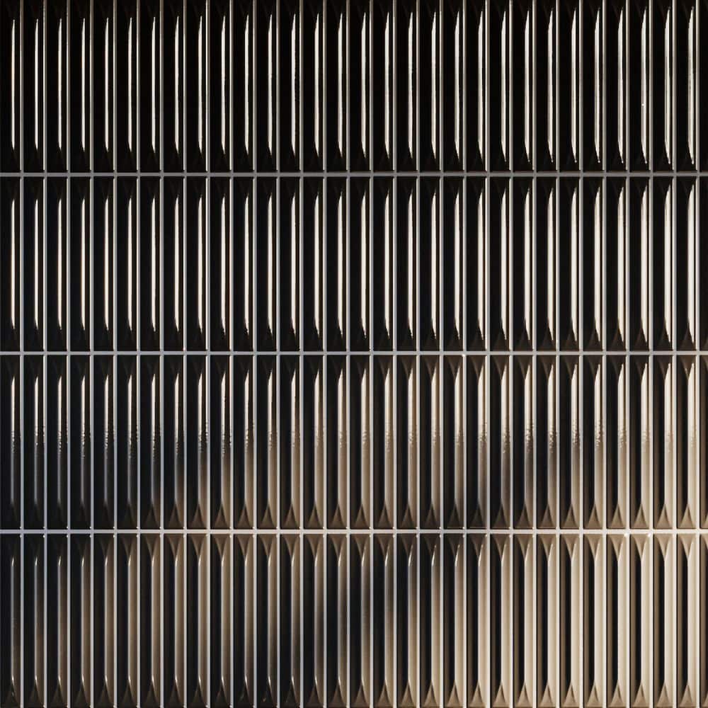 Stria Black 7.87 in. X 7.87 in. Glossy Ceramic Stacked Wall Tile (10.76 sq. ft. /Case) price history on PriceWatchPro