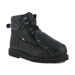 Men's Groundbreaker 6 in. Work Boot - Steel Toe - Black Size 12(M) with External Met Guard