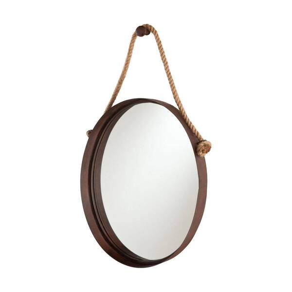 Unbranded 20 in. W x 38 in. H Oval Metal Framed Wall Mount Modern Decor Bathroom Vanity Mirror