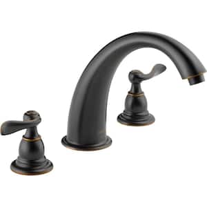 Windemere 2-Handle Deck-Mount Roman Tub Faucet Trim Kit Only in Oil-Rubbed Bronze (Valve Not Included)