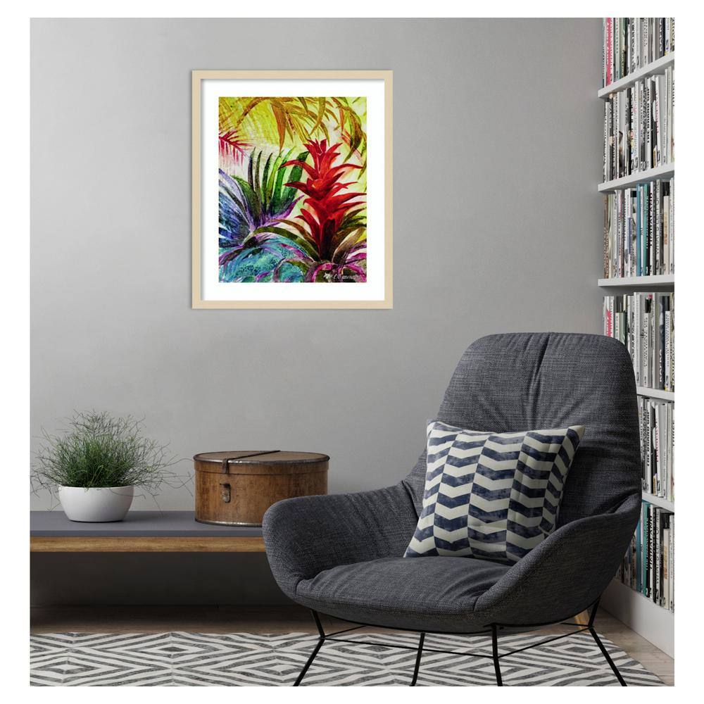 Tropic Botanicals VI Framed Graphic Art Print in Natural Wood