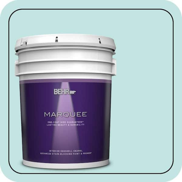 BEHR MARQUEE 5 gal. #510C-2 Windwood Spring Eggshell Enamel Interior Paint & Primer