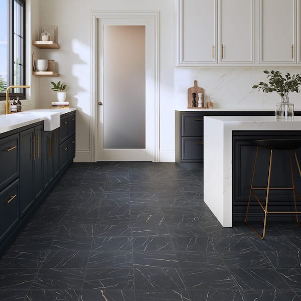 Lexstone Cinder 12 in. x 12 in. Matte Porcelain Floor and Wall Tile (15.06 sq. ft/case)