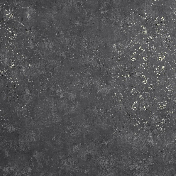 Brewster Distressed Textures Charcoal Wallpaper Sample