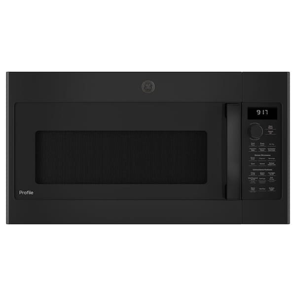 GE Profile 1.7 cu. ft. Over the Range Microwave in Black with Air Fry