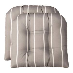 Mozaic AZ561321SC Sunbrella Indoor/Outdoor Cushion Corded Chair Pad Set Cast Horizon 19 in x 17 in x 2 in
