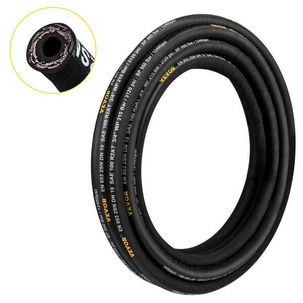 20FT 3/8 6AN Nylon Braided Fuel Line Kit With 10 Swivel Fittings - For Oil, Gas & Fuel Applications