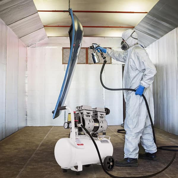 Air Compressor 6.6 Gal., Portable Air Compressor 1 HP, Oil Free Air Compressor Steel Tank 750W, Pancake Air Compressor