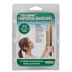 Fletcher-Terry Picture Perfect No Wire Hanging System for Metal Frames Up to 50 lbs. (5-Piece per Pack)