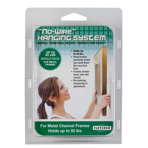 THE FLETCHER TERRY CO Fletcher-Terry Picture Perfect No Wire Hanging System for Metal Frames Up to 50 lbs. (5-Piece per Pack)