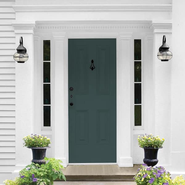 Glidden Premium 5 gal. PPG1145-7 Night Watch Semi-Gloss Exterior