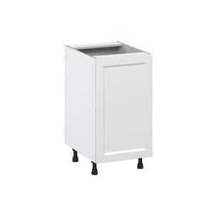 Alton 18 in. W x 34.5 in. H x 24 in. D Painted White Recessed Assembled 2 Waste Bins Pull Out Kitchen Cabinet