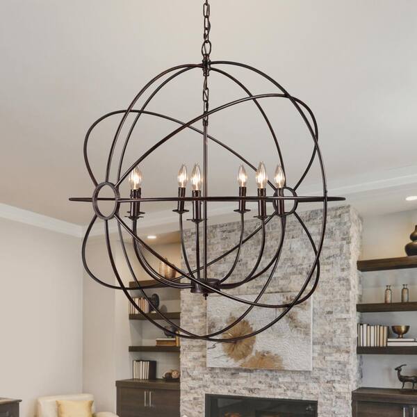 Yosemite Home Decor Shooting Star 7 Light Rustic Black Chandelier Scfp2005 Rs Yosemite Home Decor Shooting Star 7, Geyer 12 Light Globe Chandelier