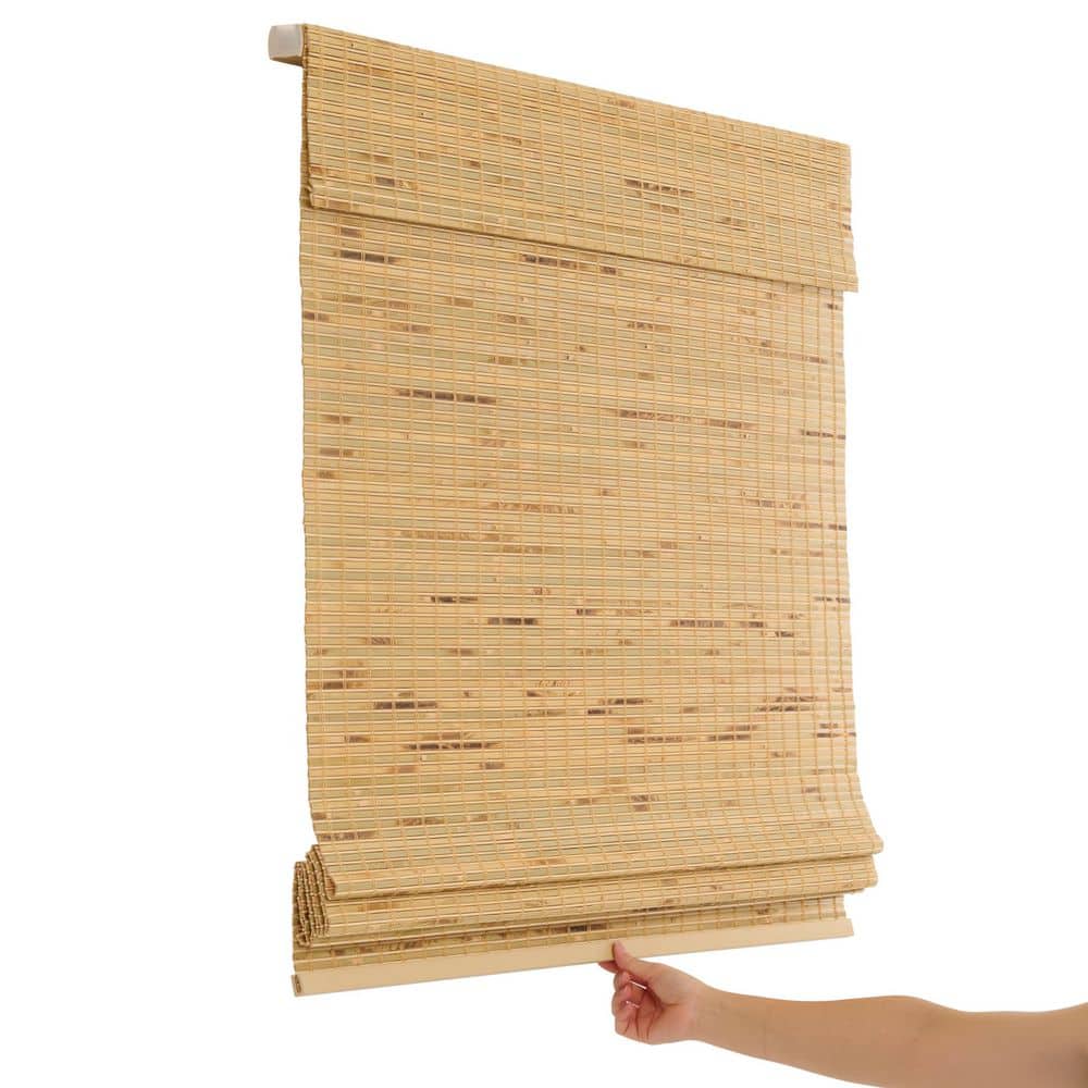 Tortuga Natural Light Filtering Cordless Bamboo Roman Shade-24 in. W X 72 in. L price history on PriceWatchPro